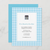 ギンガムホームムービングアナウンス 案内状 (正面/裏面)