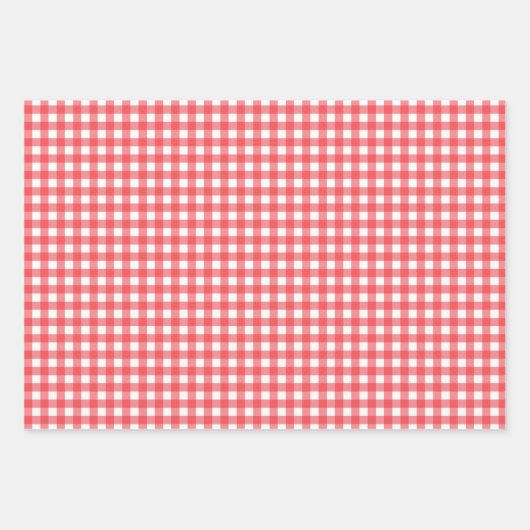 ギンガムラッピング紙シート ラッピングペーパーシート (正面)