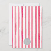 ギンガムリボン ボタニカル クリスマスカード 招待状 (裏面)