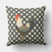 ギンガムルースター クッション (裏面)