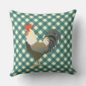 ギンガムルースター クッション (裏面)