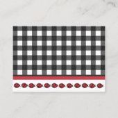 ギンガムレディバグビジネスカード 名刺 (正面)