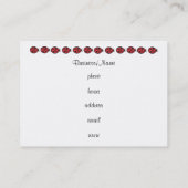 ギンガムレディバグビジネスカード 名刺 (裏面)