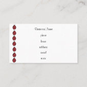 ギンガムレディバグビジネスカード 名刺 (裏面)