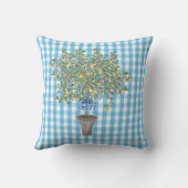 ギンガムレモンズレモンツリー  クッション (裏面)