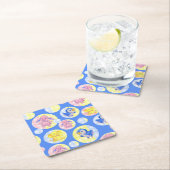 ギンガム動物コースター スクエアペーパーコースター (インサイチュ)