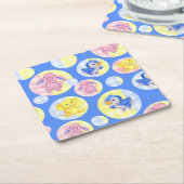 ギンガム動物コースター スクエアペーパーコースター (アングル)