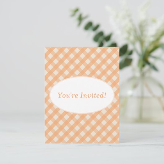 ギンガム招待状 招待状 (スタンド正面)