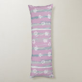ギンガム柄の果樹園の抱き枕 ボディピロー (裏面 (縦))