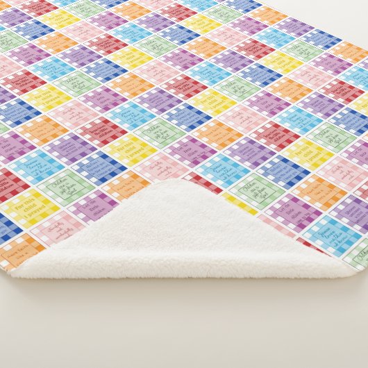 ギンガム聖書の子供についてのベビー シェルパブランケット (3/4)