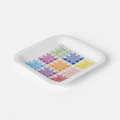 ギンガム聖書の詩ベビーシャワー ペーパープレート (傾斜あり)