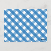 ギンガム虫眼鏡バレンタインデーのカード ポストカード (裏面)