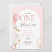 ギンガム シリー・グース 誕生日パーティー 招待状 (正面)