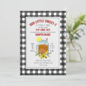 ギンガム スイート ティー フラワーベイビー バーチャル シップ＆シー 招待状 (スタンド正面)