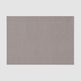 ギンガム – ダーク – ブラウン – ティッシュ包装紙 薄葉紙