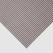 ギンガム – ダーク – ブラウン – ティッシュ包装紙 薄葉紙 (詳細)