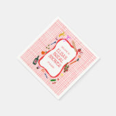 ギンガム ピクニック モダン かわいい オーダーメイド ブライズシャワー スタンダードカクテルナプキン (角)