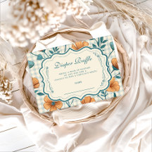 ギンガム ピーチ フラワーディッパー ラッフル