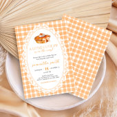 ギンガム リトル カティー パイ ベイビー シャワー 招待状