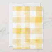 ギンガム レモン メインスクイーズ ブライダルシャワー 招待状 (裏面)