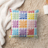 ギンガム 子どもや赤ちゃんに関する聖書の言葉 クッション (ブランケット)