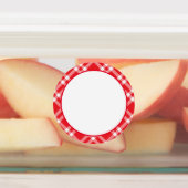 ギンガム/格子模様の防水国ラベル ラベル (貼付)