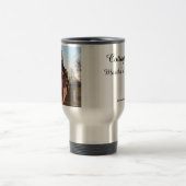 ギンガーブレッドに暖かい夕日 – Martha's Vineyard トラベルマグ (中央)