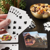 ギンガーブレッドに暖かい夕日 – Martha's Vineyard トランプ (インサイチュ)