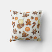 ギンガーブレッドのクリスマスの香り クッション (裏面)