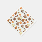 ギンガーブレッドのクリスマスの香り スタンダードカクテルナプキン (角)