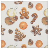 ギンガーブレッドのクリスマスの香り ファブリック (見本)