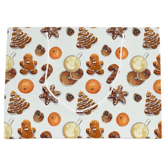 ギンガーブレッドのクリスマスの香り ラージペーパーバッグ (正面)