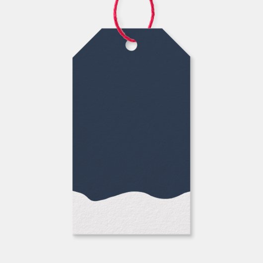 ギンガーブレッドサンタクリスマスギフトタグ ギフトタグ (裏面)