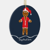 ギンガーブレッドサンタクリスマスクリスマスオーナメント セラミックオーナメント (右)