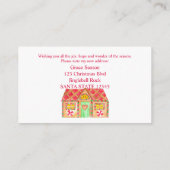 ギンガーブレッドハウスを引っ越した エンクロージャーカード (裏面)