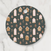 ギンガーブレッドハウスウィンターガールベビーシャワー フェイバータグ (裏面)