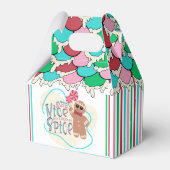 ギンガーブレッドハウスクリスマスパーティーの好意ボックス フェイバーボックス (裏面サイド)