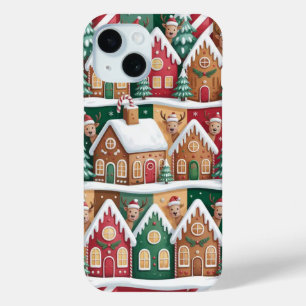 ギンガーブレッドハウスクリスマスiPhone / iPadケース iPhone 15ケース