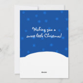 ギンガーブレッドハウスシュガー&スパイススイートクリスマス シーズンカード (裏面)