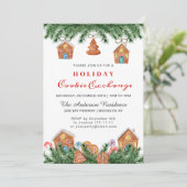 ギンガーブレッドハウスマンホリデークッキー交換 招待状 (スタンド正面)