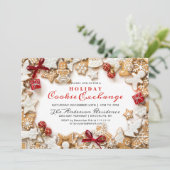 ギンガーブレッドハウスマンホリデークッキー交換 招待状 (スタンド正面)