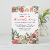 ギンガーブレッドハウスマンホリデークッキー交換 招待状 (スタンド正面)