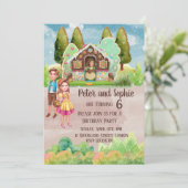 ギンガーブレッドハウス双子の誕生日 招待状 (スタンド正面)