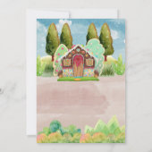 ギンガーブレッドハウス双子の誕生日 招待状 (裏面)