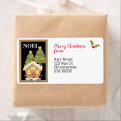 ギンガーブレッドハウス&クリスマスツリー ラベル (インサイチュ)