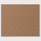 ギンガーブレッドホワイトフォールスノースリーブ ラッピングペーパー (フラット)