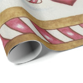 ギンガーブレッドボーイガールクリスマスギフトラッピング紙 ラッピングペーパー (ロールコーナー)