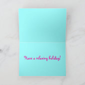 ギンガーブレッドボーイクリスマスコーヒグリーティングカード シーズンカード (内部)