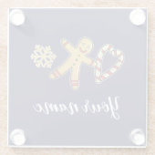 ギンガーブレッドマンの愛 ガラスコースター (裏面)