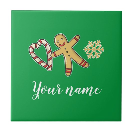 ギンガーブレッドマンの愛 タイル (正面)